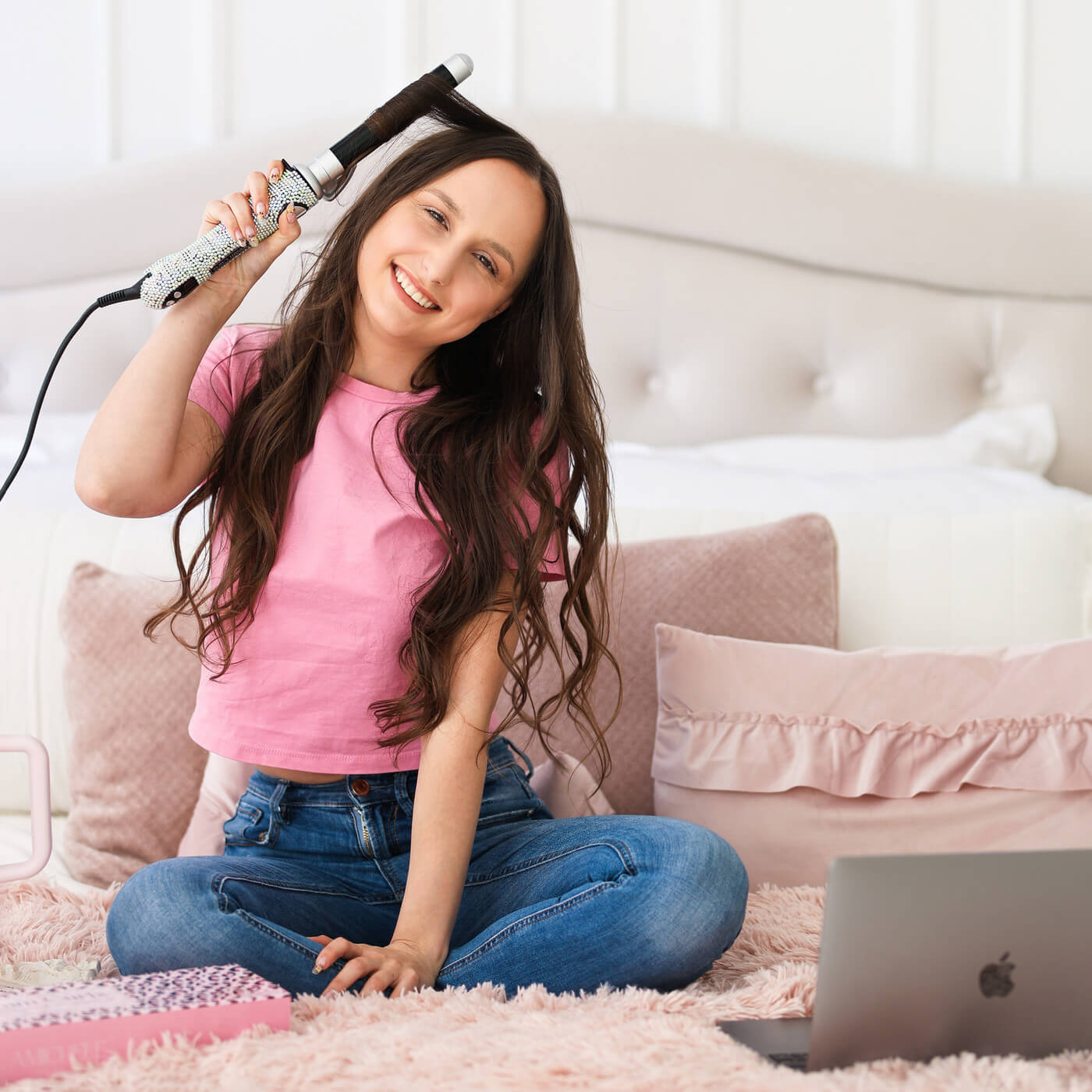 Black curling iron 