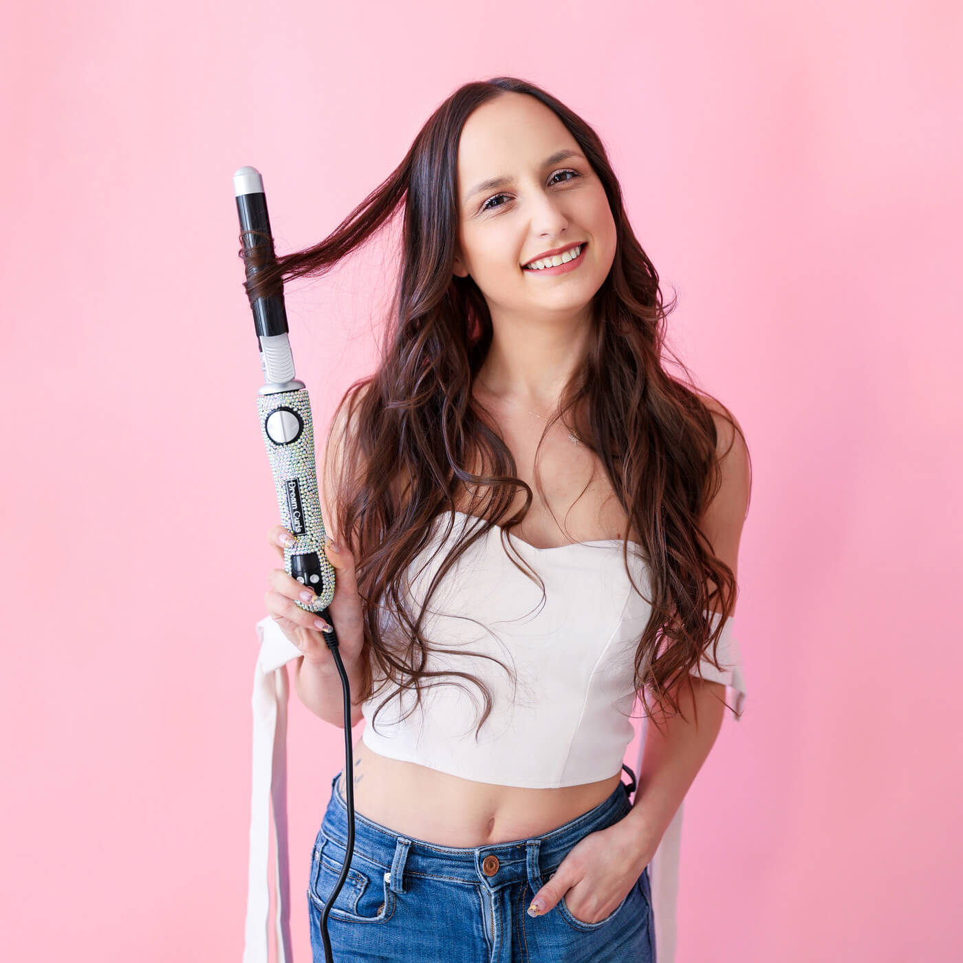 Black curling iron 