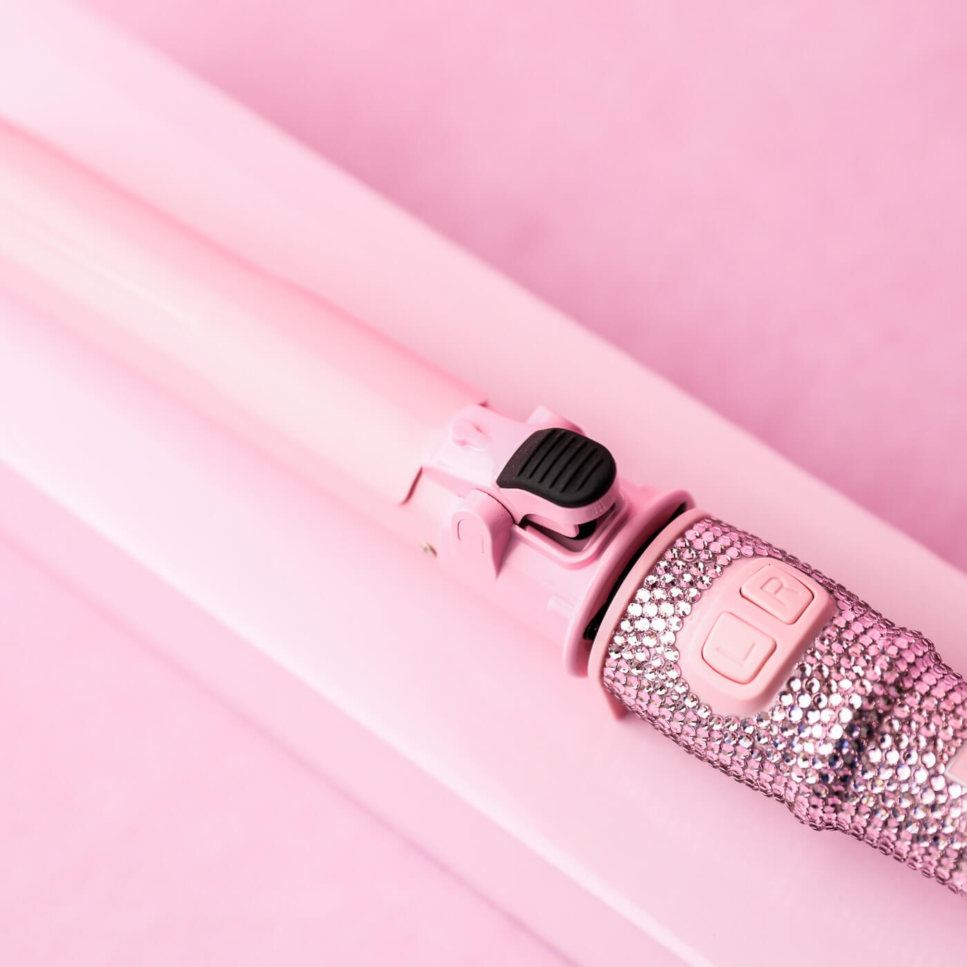 Pink curling iron 
