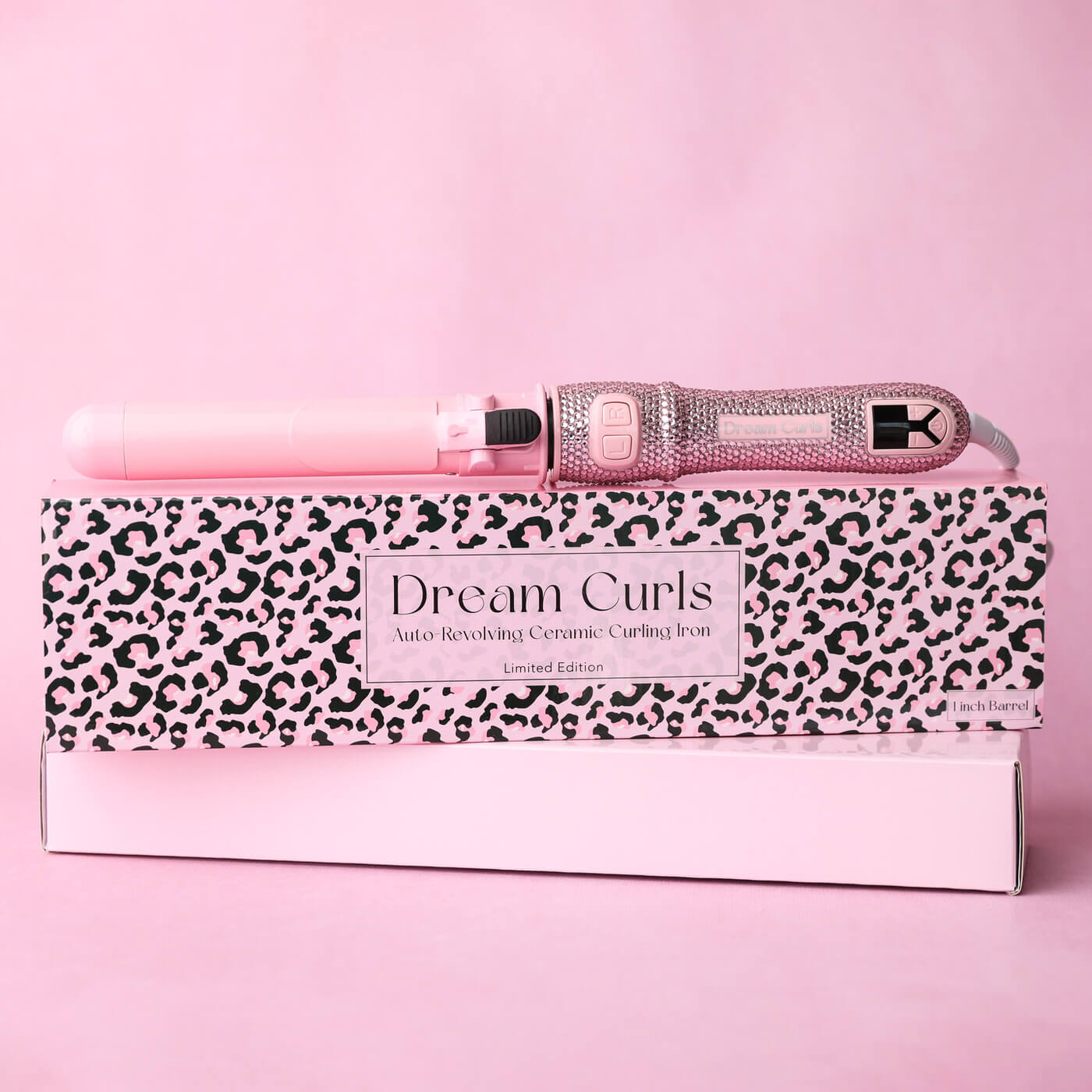 Pink curling iron 